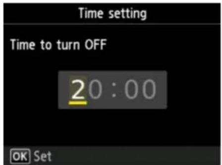 CANON Maxify MB2120 - Specifying Time and Day to Turn on/off Printer Automatically - 4