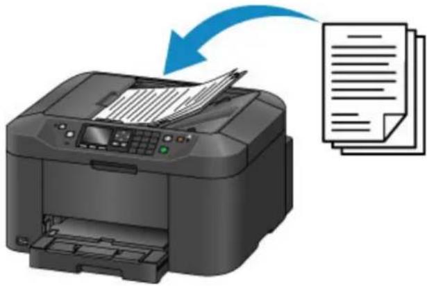 CANON Maxify MB2120 - Loading Multiple Documents of the Same Size and Thickness in the ADF - 1