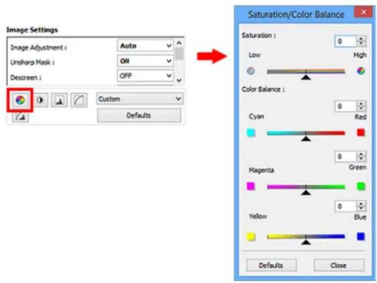 CANON Maxify MB2120 - Adjusting Saturation and Color Balance - 1