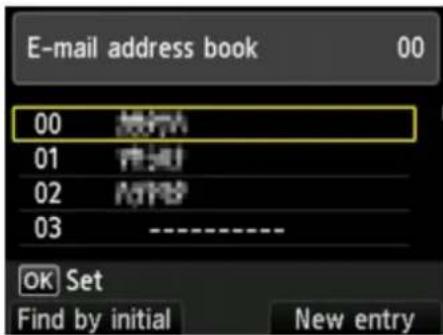 CANON Maxify MB2120 - Registering Recipients in Group E-Mail - 5