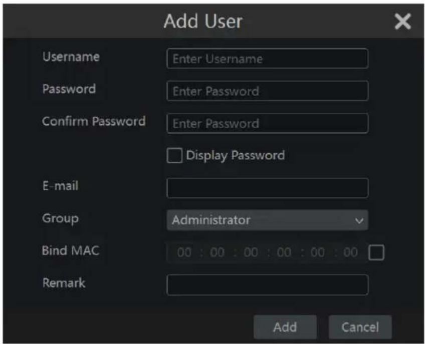 Monacor ELIPR-8 - Add User - 2