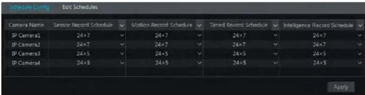 Monacor ELIPR-8 - Record Schedule Configuration - 1