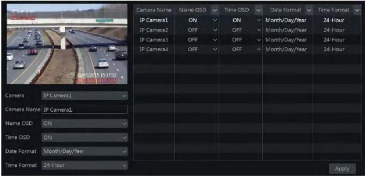 Monacor ELIPR-8 - OSD Settings - 1