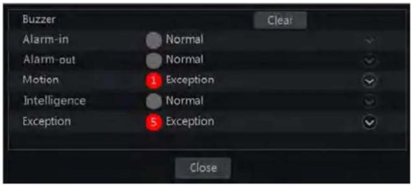 Monacor ELIPR-8 - View Alarm Status - 1