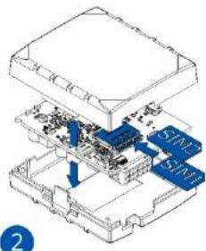 Teltonika FMB125 - How to insert SIM card and connect the battery - 2