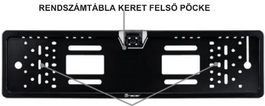Tracer Rview S1 Wireless - RENDSZÁMTÁBLA KERET BESZERELÉSE A BEÉPÍTETT KAMERÁVAL - 1