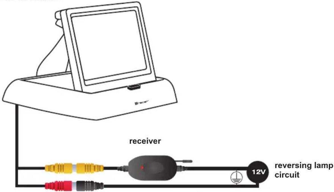 receiver 12V reversing lamp circuit