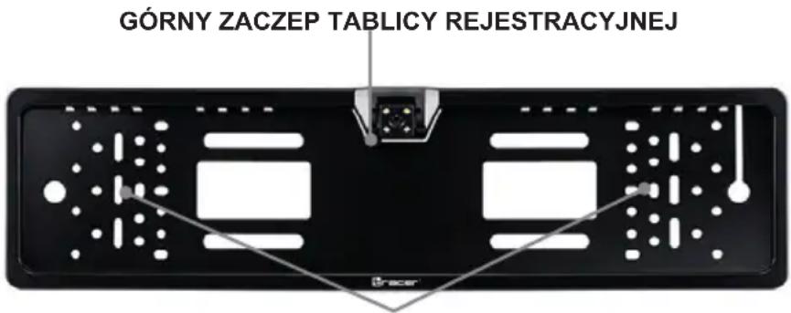 GÓRNY ZACZEP TABLICY REJESTRACYJNEJ