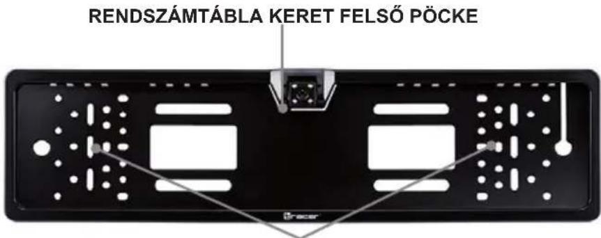 Tracer Rview S2 - RENDSZÁMTÁBLA KERET BESZERELÉSE A BEÉPÍTETT KAMERÁVAL - 1