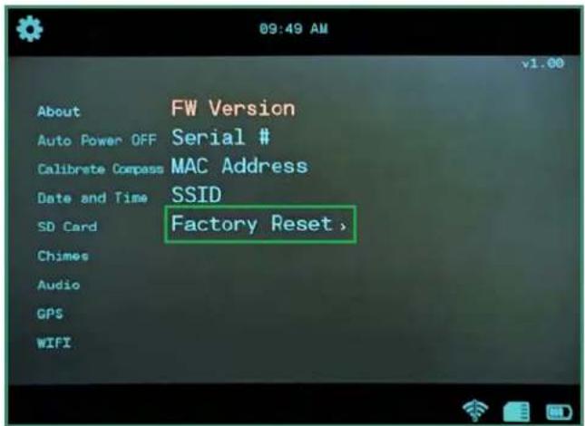 SiOnyx Aurora Pro Explorer - Factory Reset - 1