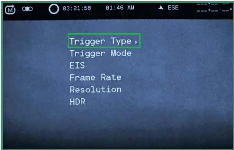 SiOnyx Aurora Pro Explorer - Trigger Type - 2