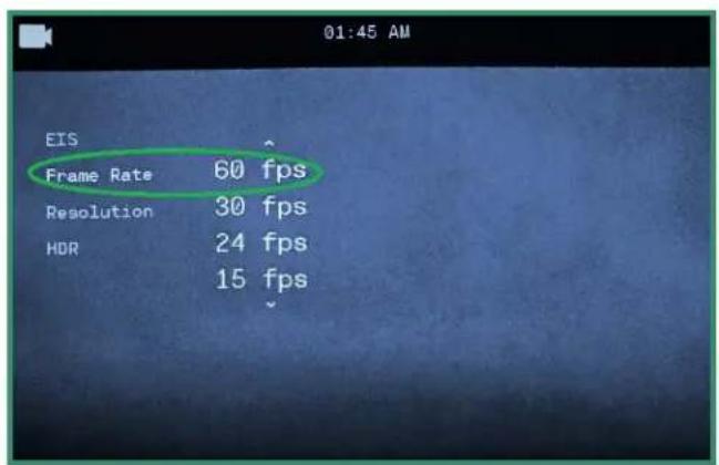 SiOnyx Aurora Pro Explorer - Setting the Frame Rate - 4