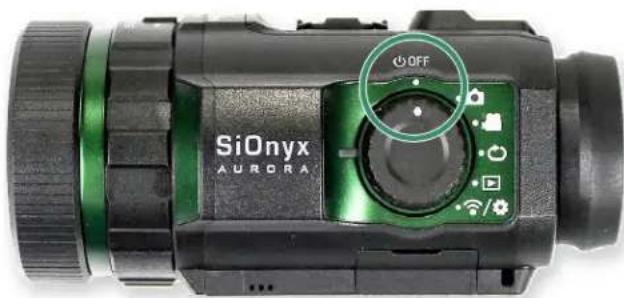 SiOnyx Aurora Black - To charge the battery: - 1