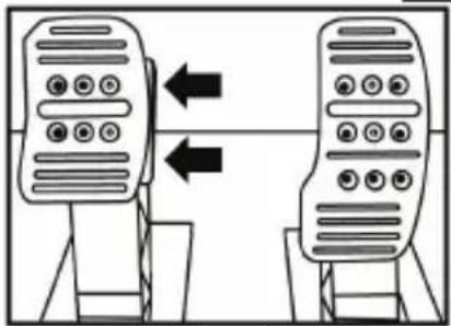 THRUSTMASTER T150 Pro - Adjusting the SPACING of the three pedals - 1