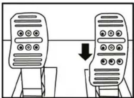 THRUSTMASTER T150 Pro - Adjusting the HEIGHT of the accelerator pedal - 1