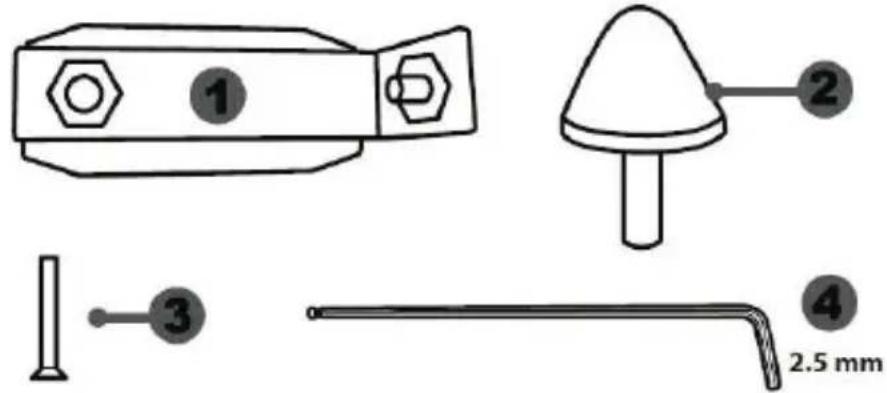 1 2 3 4 2.5 mm