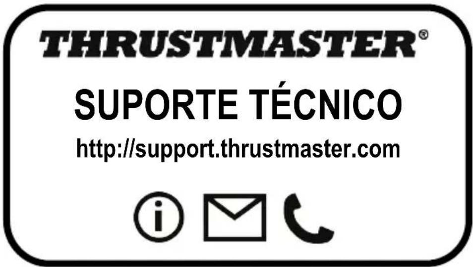 THRUSTMASTER® SUPORTE TÉCNICO http://support.thrustmaster.com © 📧