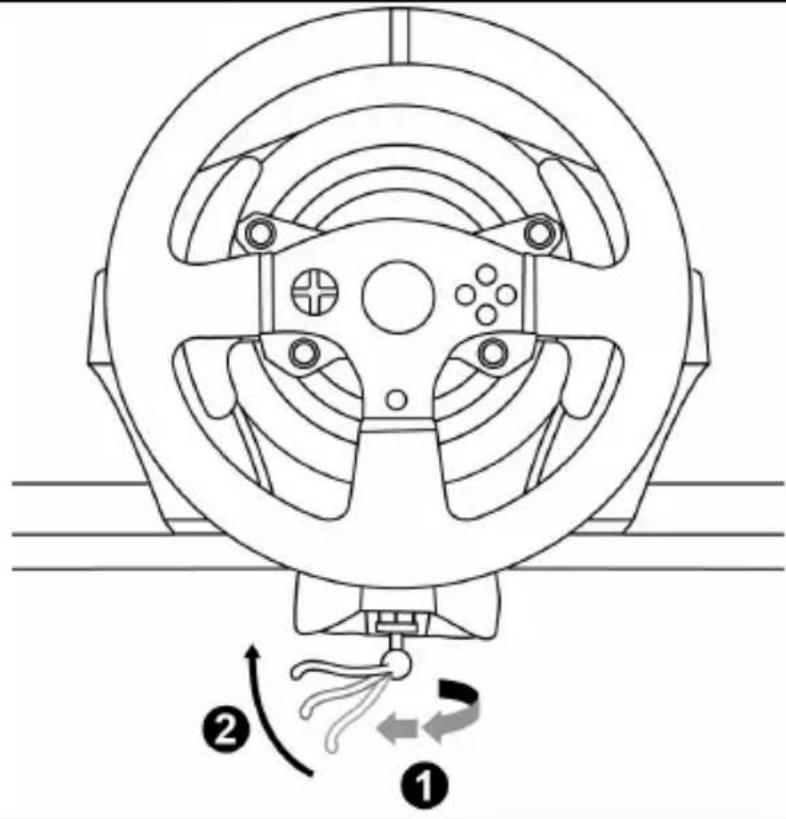 THRUSTMASTER T150 Pro - Fissare il volante a un tavolo o a una scrivania - 2