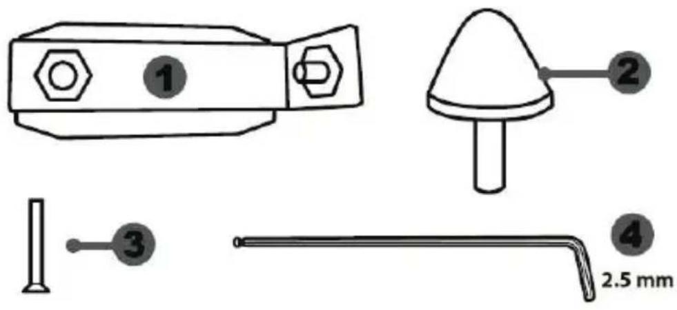 1 2 3 4 2.5 mm