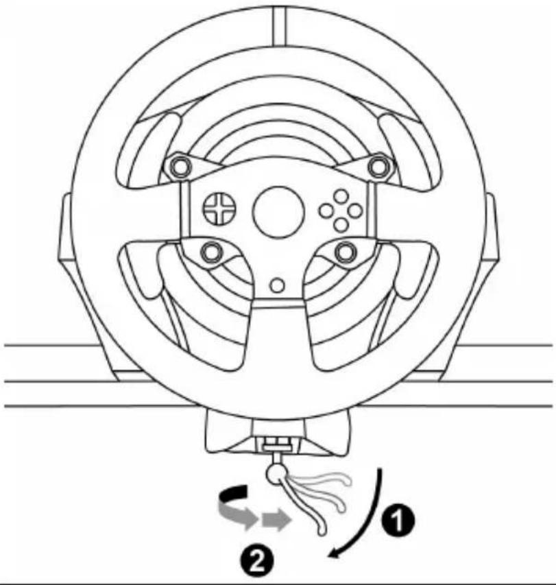 THRUSTMASTER T150 Pro - Fixer le volant sur une table ou un bureau - 2