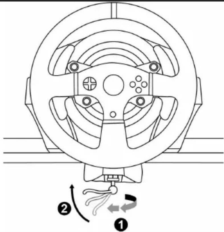 THRUSTMASTER T150 Pro - Τοποθέτηση τιμονιέρας σε τραπέζι ή γραφείο - 2