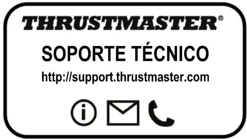THRUSTMASTER® SOPORTE TÉCNICO http://support.thrustmaster.com © 📧