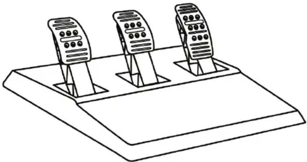 THRUSTMASTER T150 Pro - THRUSTMASTER 3 PEDALS ADD-ON - 1