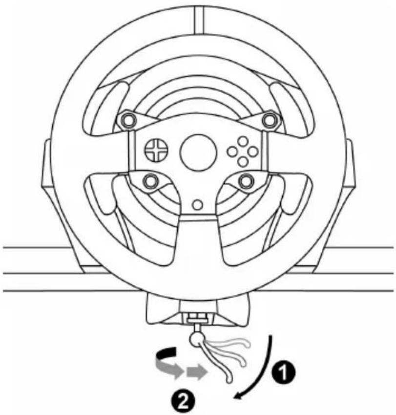 THRUSTMASTER T150 Pro - Τοποθέτηση τιμονιέρας σε τραπέζι ή γραφείο - 3