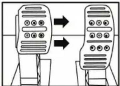 THRUSTMASTER T150 Pro - Adjusting the SPACING of the three pedals - 3