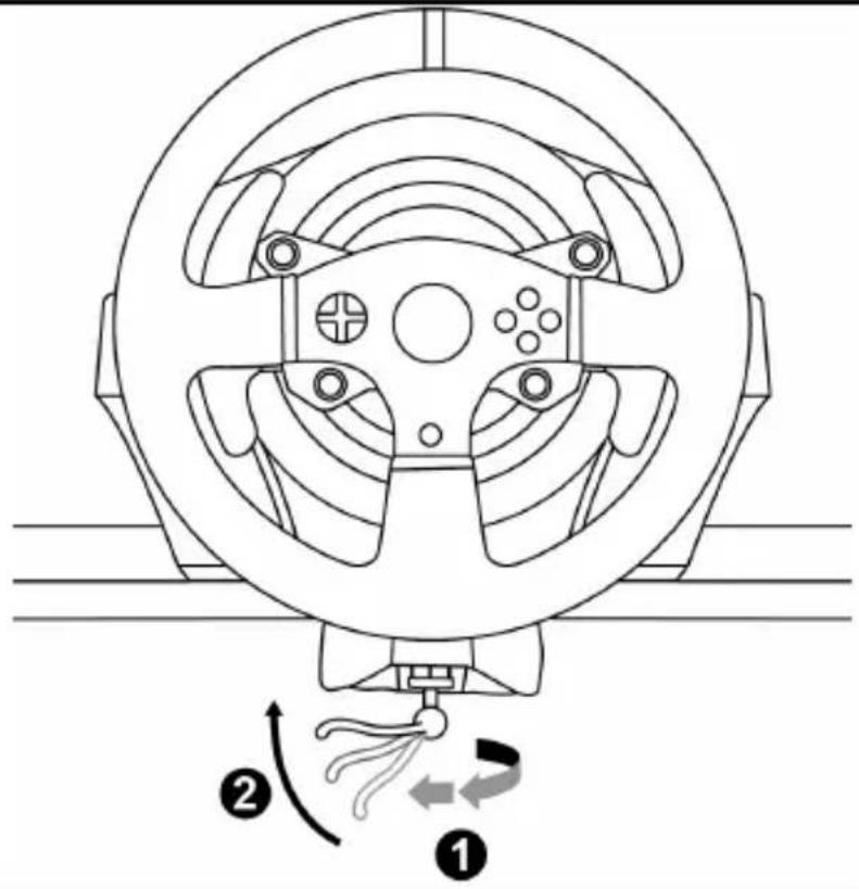 THRUSTMASTER T150 Pro - Fixer le volant sur une table ou un bureau - 1