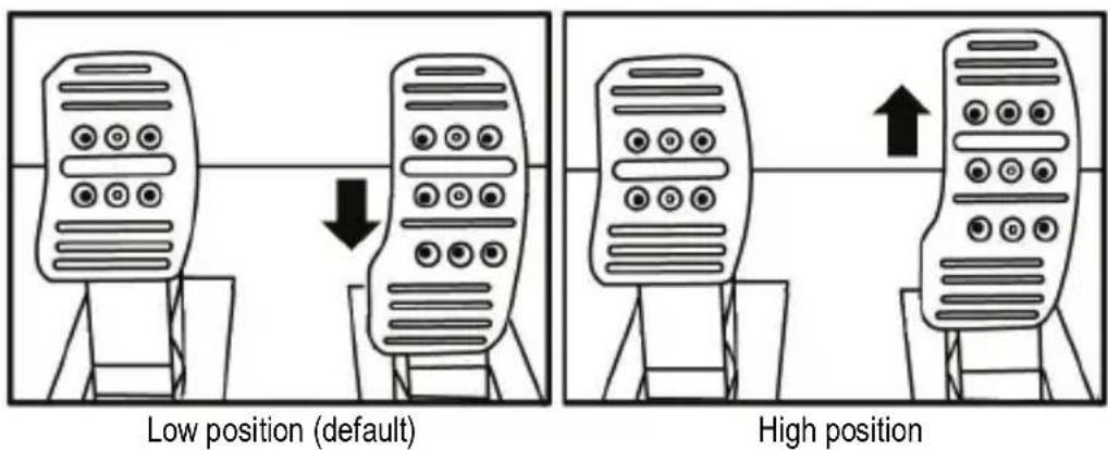 THRUSTMASTER T150 Pro - Adjusting the HEIGHT of the accelerator pedal - 1