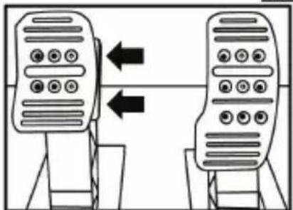 THRUSTMASTER T150 Pro - Adjusting the SPACING of the three pedals - 1