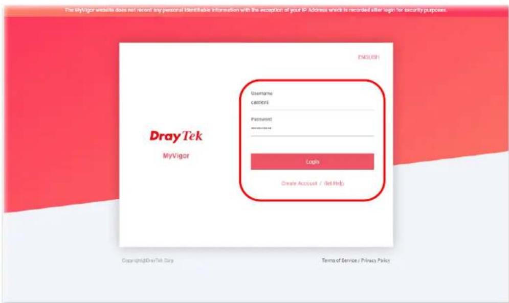 Draytek Vigor 2620L - Support Area Product Registration - 1