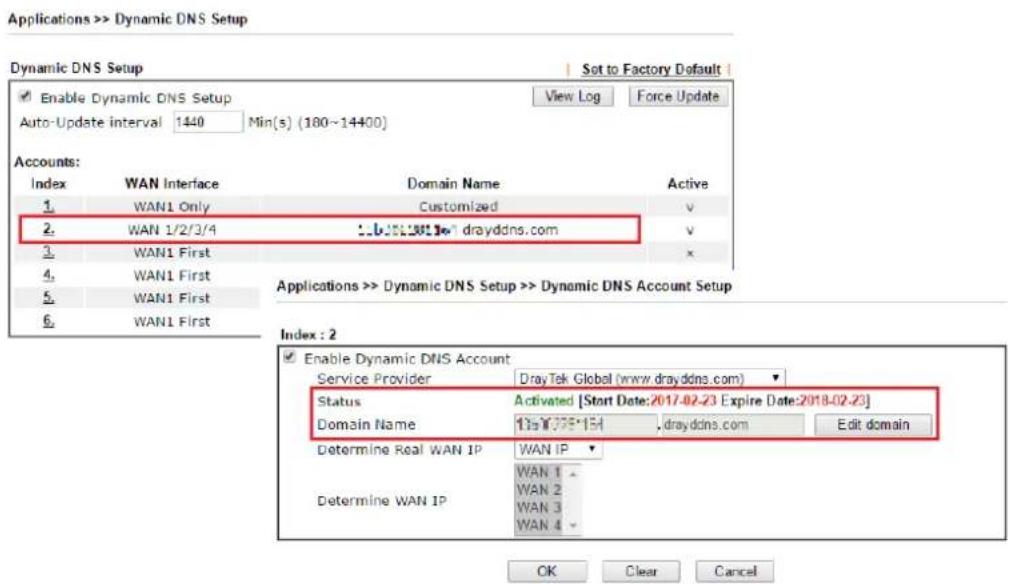 Draytek Vigor 2620L - Configure DDNS Profile - 3