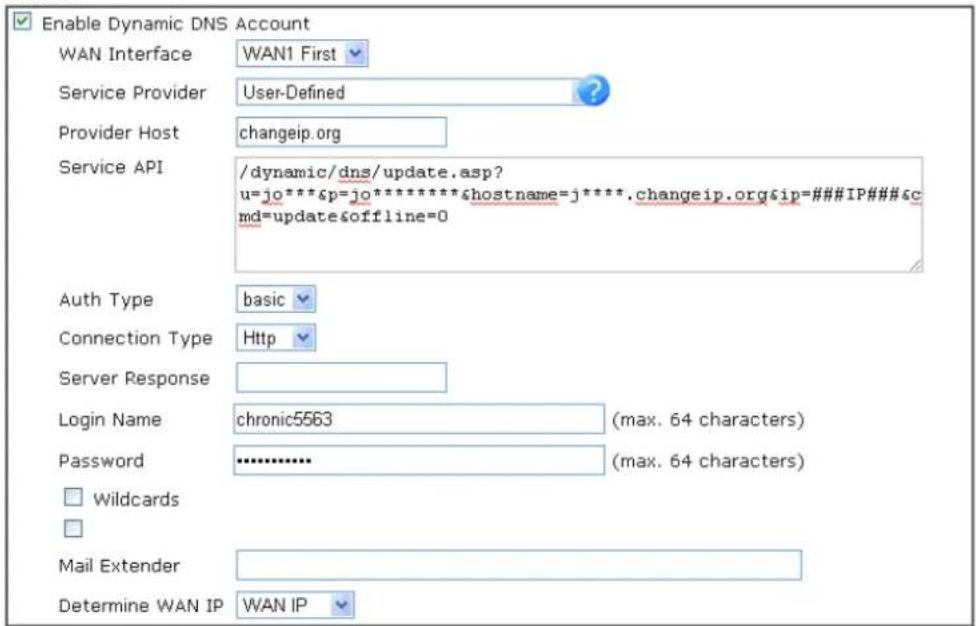 Draytek Vigor 2620L - Enable the Function and Add a Dynamic DNS Account - 4