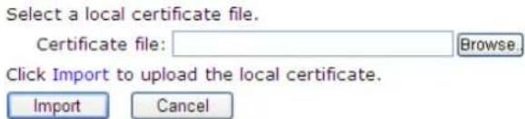 Draytek Vigor 2620L - Upload Local Certificate - 1