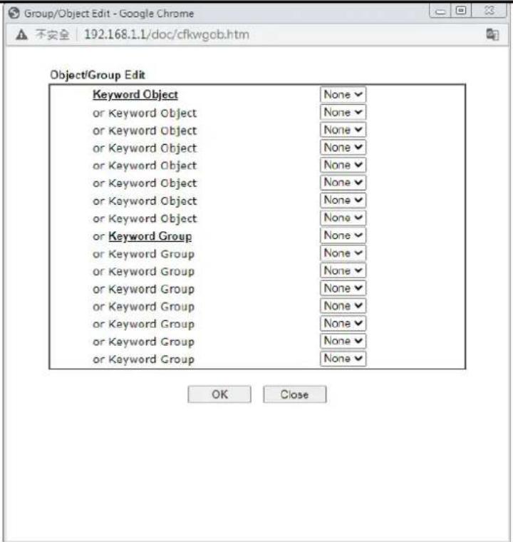 Draytek Vigor 2620L - V-2-2 URL Content Filter Profile - 4