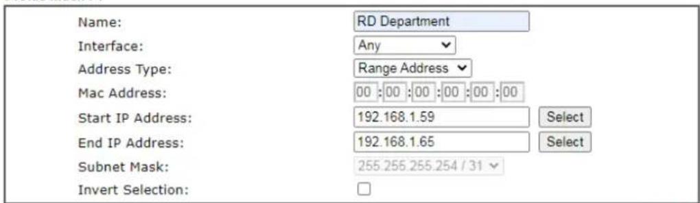 Draytek Vigor 2620L - Create from Routing Table - 1