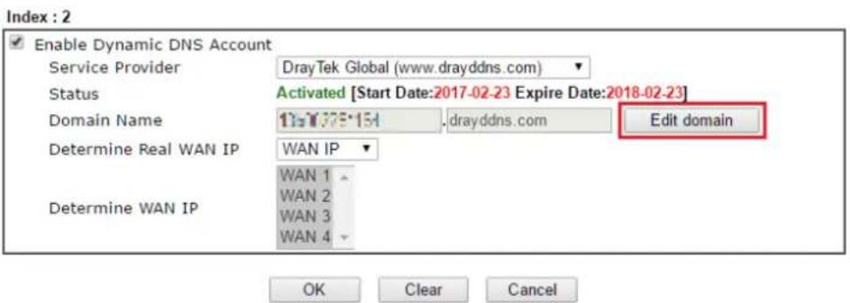 Draytek Vigor 2620L - Modify Domain Name - 1