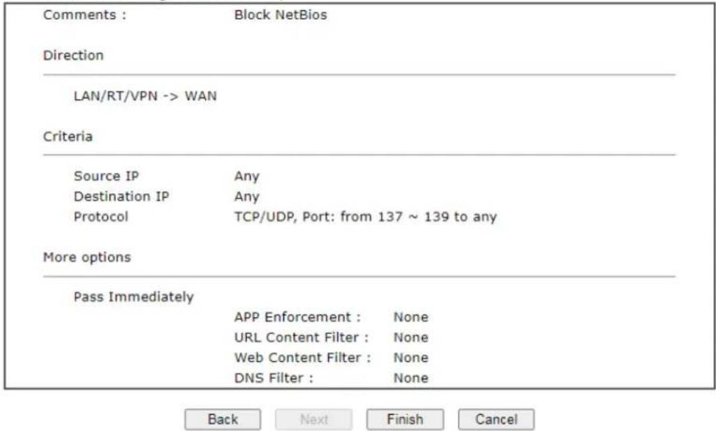 Draytek Vigor 2620L - Click Next to get the following page. - 2