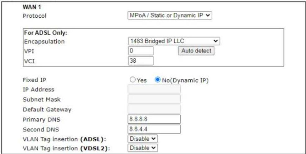 Draytek Vigor 2620L - MPoA / Static or Dynamic IP - 1