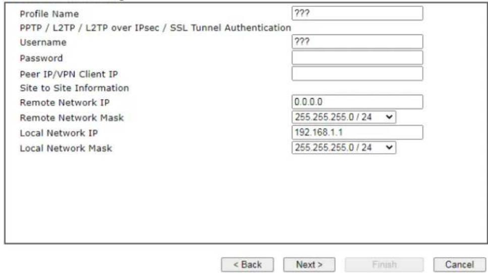 Draytek Vigor 2620L - IV-1-2 VPN Server Wizard - 4