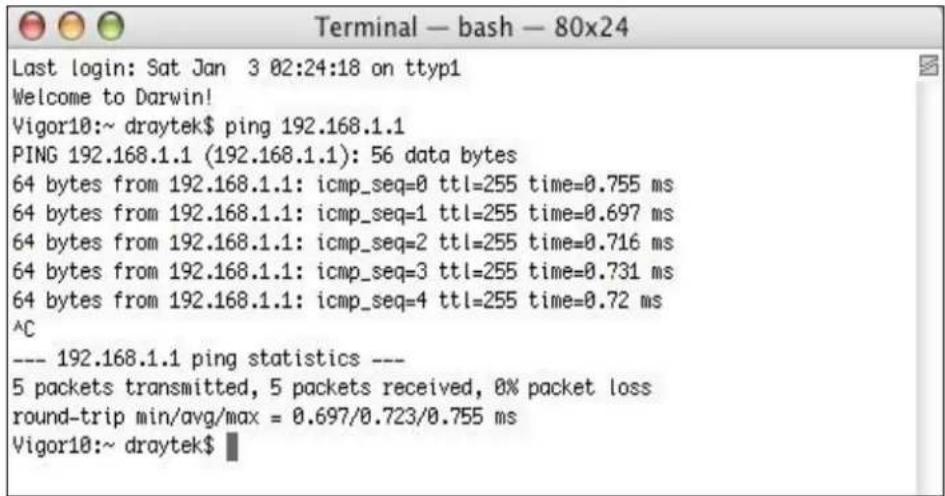 Draytek Vigor 2620L - For Mac OS (Terminal) - 1