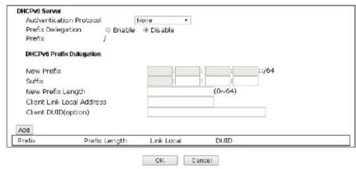 Draytek Vigor 2620L - II-3-1-4 Details Page for LAN IPv6 Setup - 3