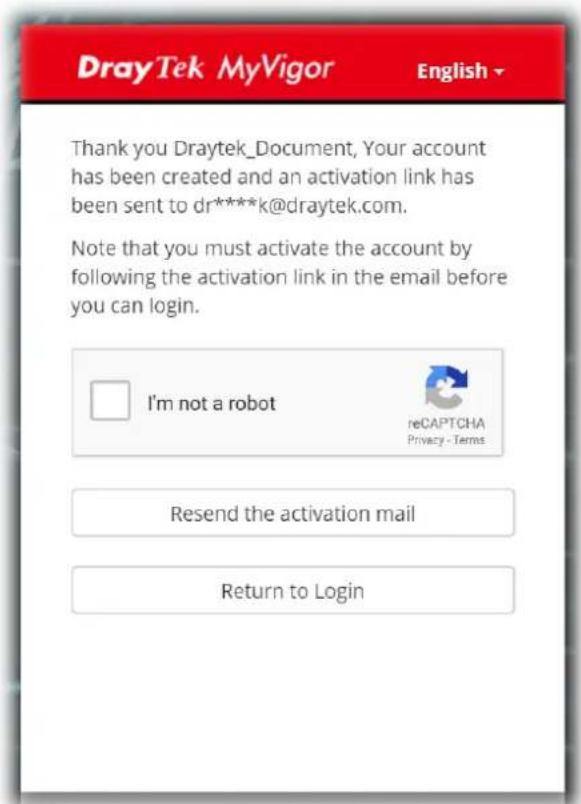 Draytek Vigor 2620L - Create an Account via Vigor Router - 8
