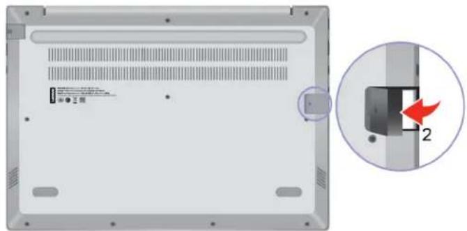 LENOVO ThinkBook 15p - Open internal USB dongle connector cover - 2