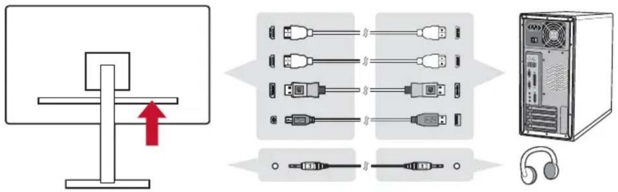 VIEWSONIC XG2530 - Videokabel anschließen - 2