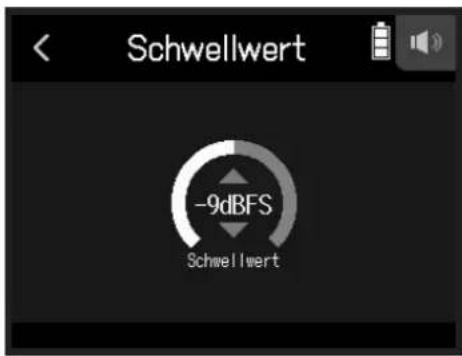 Schwellwert -9dBFS Schwellwert