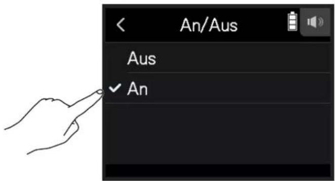 An/Aus Aus ✓ An
