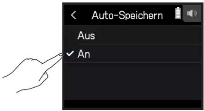 Auto-Speichern Aus ✓ An